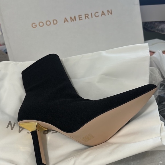 Good American Heel Botties Blk - Picture 2 of 6